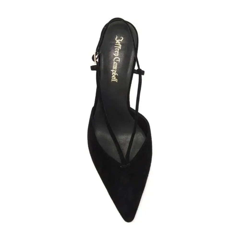 JEFFREY CAMPBELL Annemarie Slingback Pumps in Black Size 6 - Picture 15 of 15